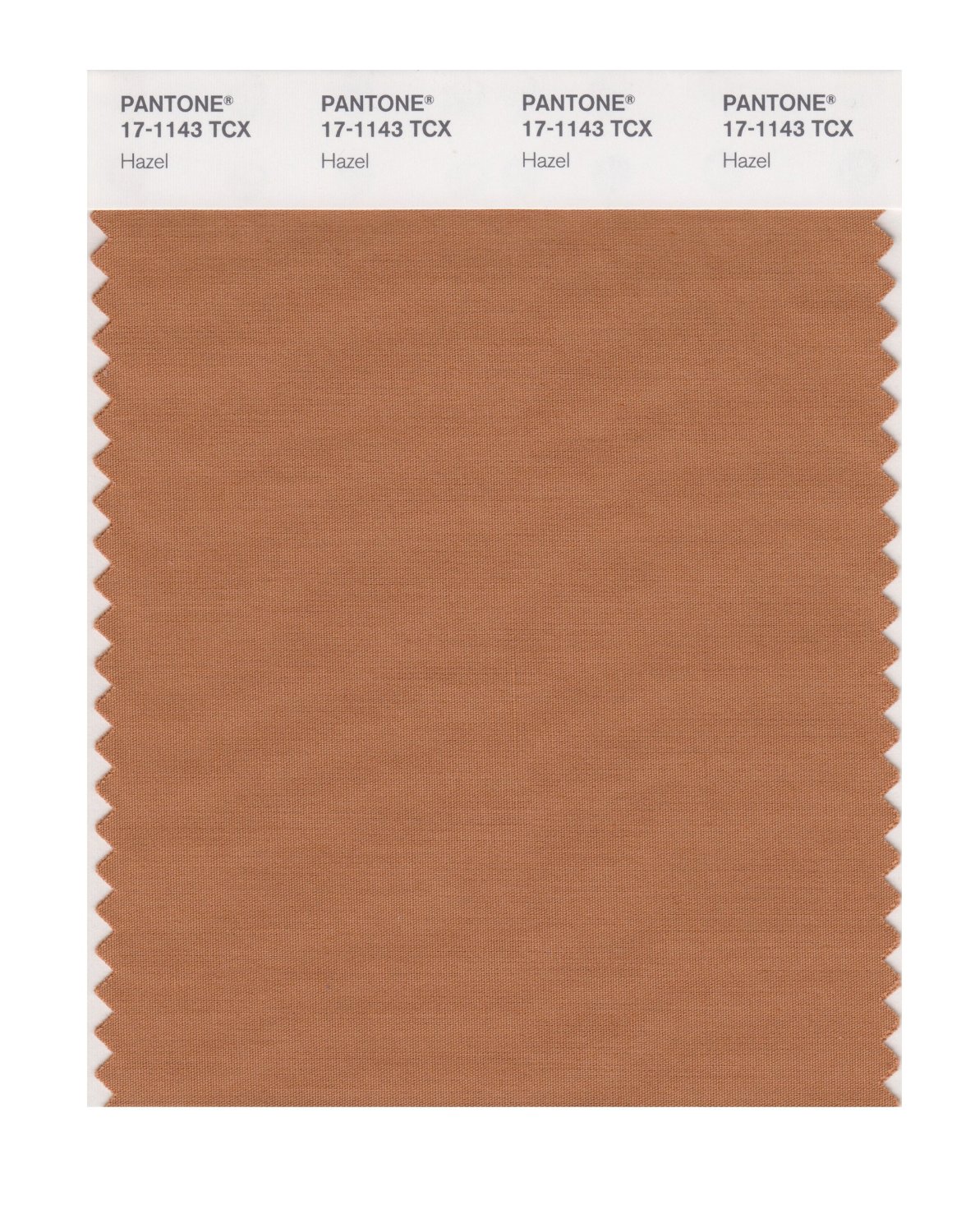 Pantone Cotton Swatch 17-1143 Hazel