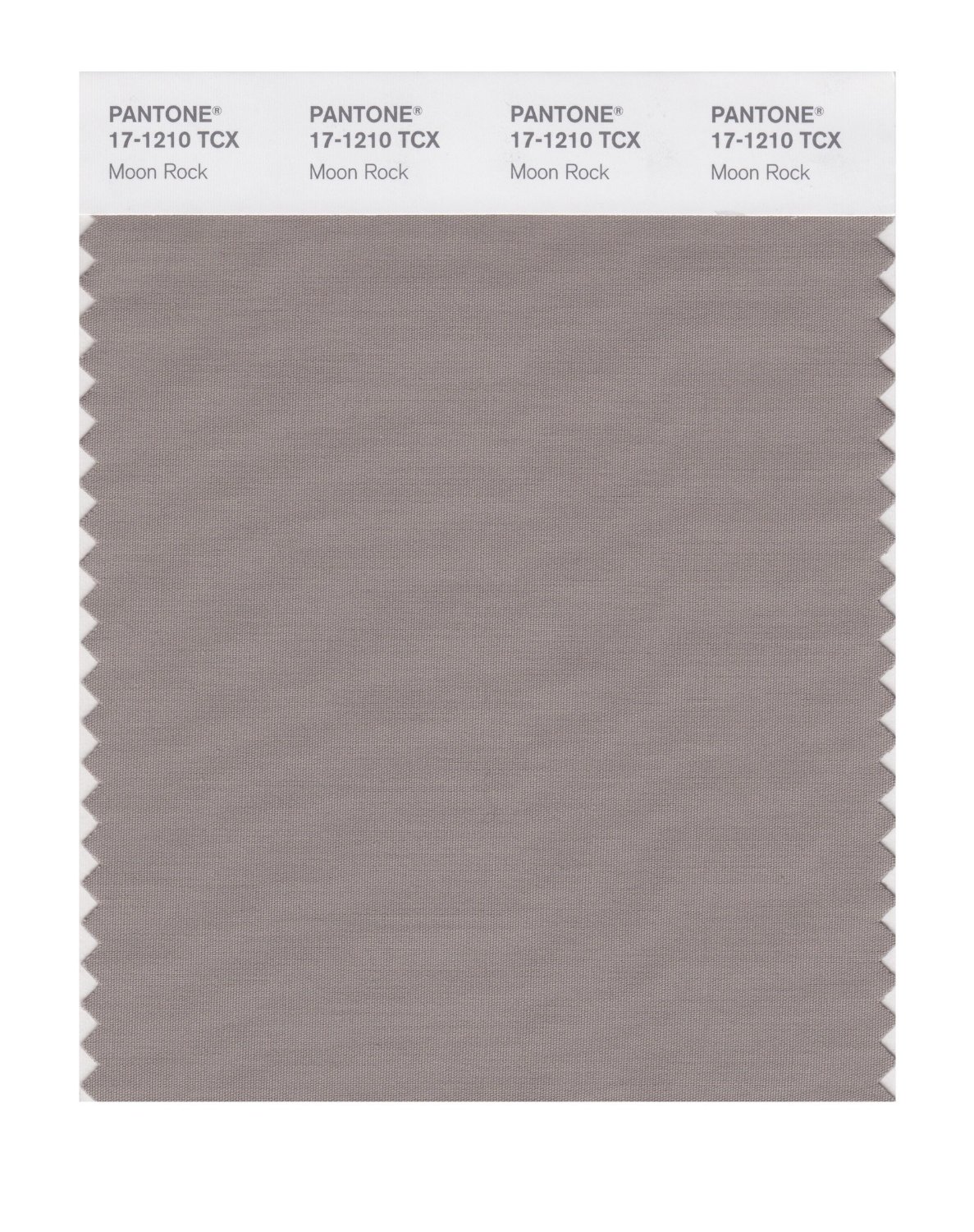 Pantone Cotton Swatch 17-1210 Moon Rock