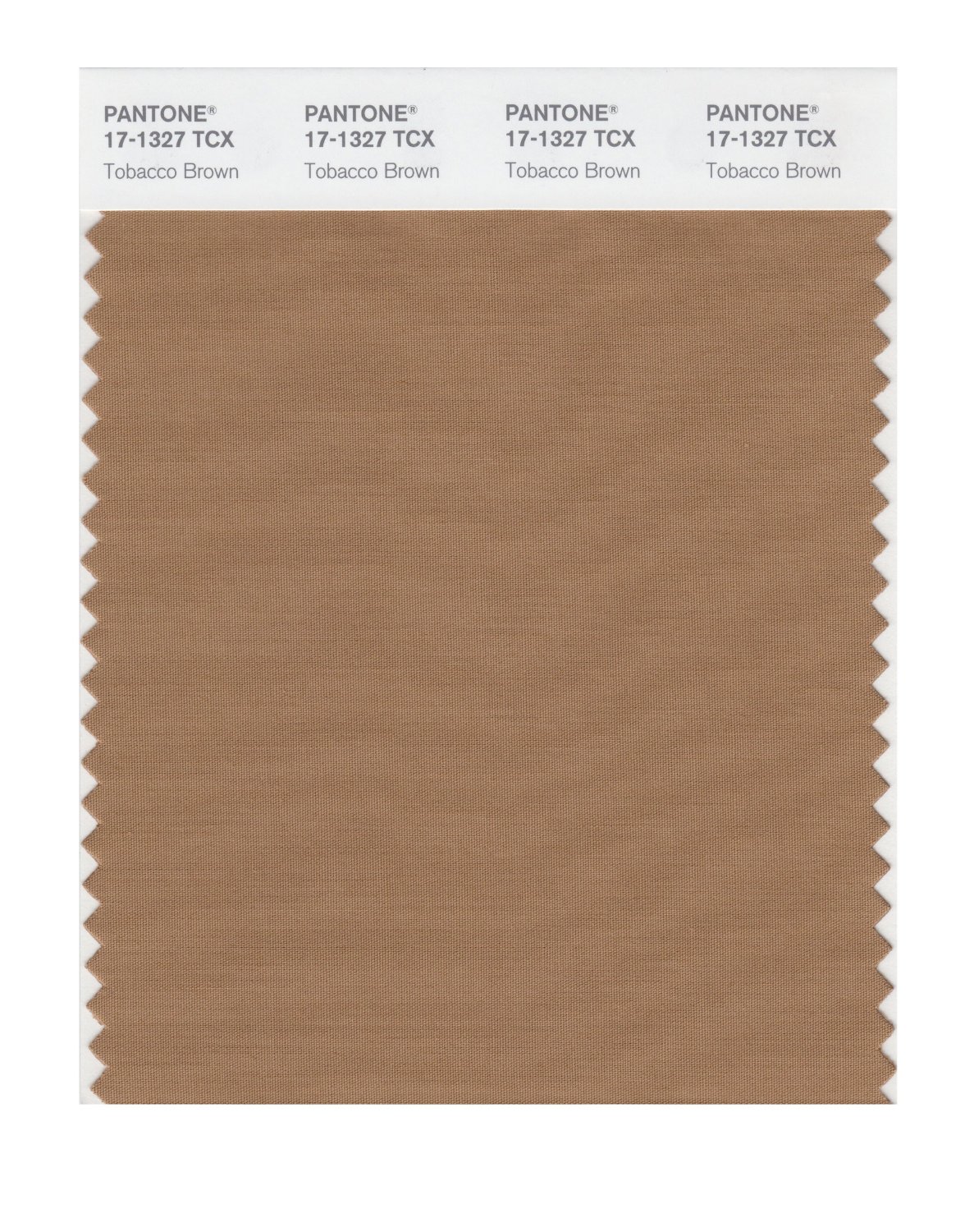 Pantone Cotton Swatch 17-1327 Tobacco Brown