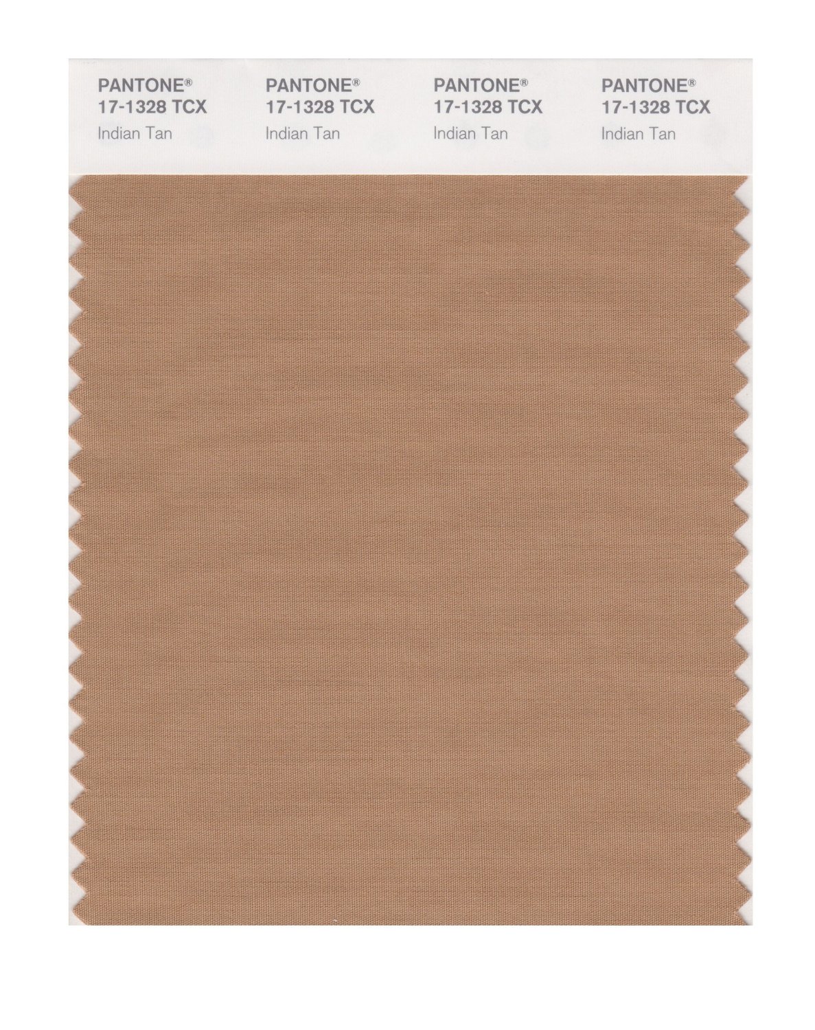 Pantone Cotton Swatch 17-1328 Tanzine