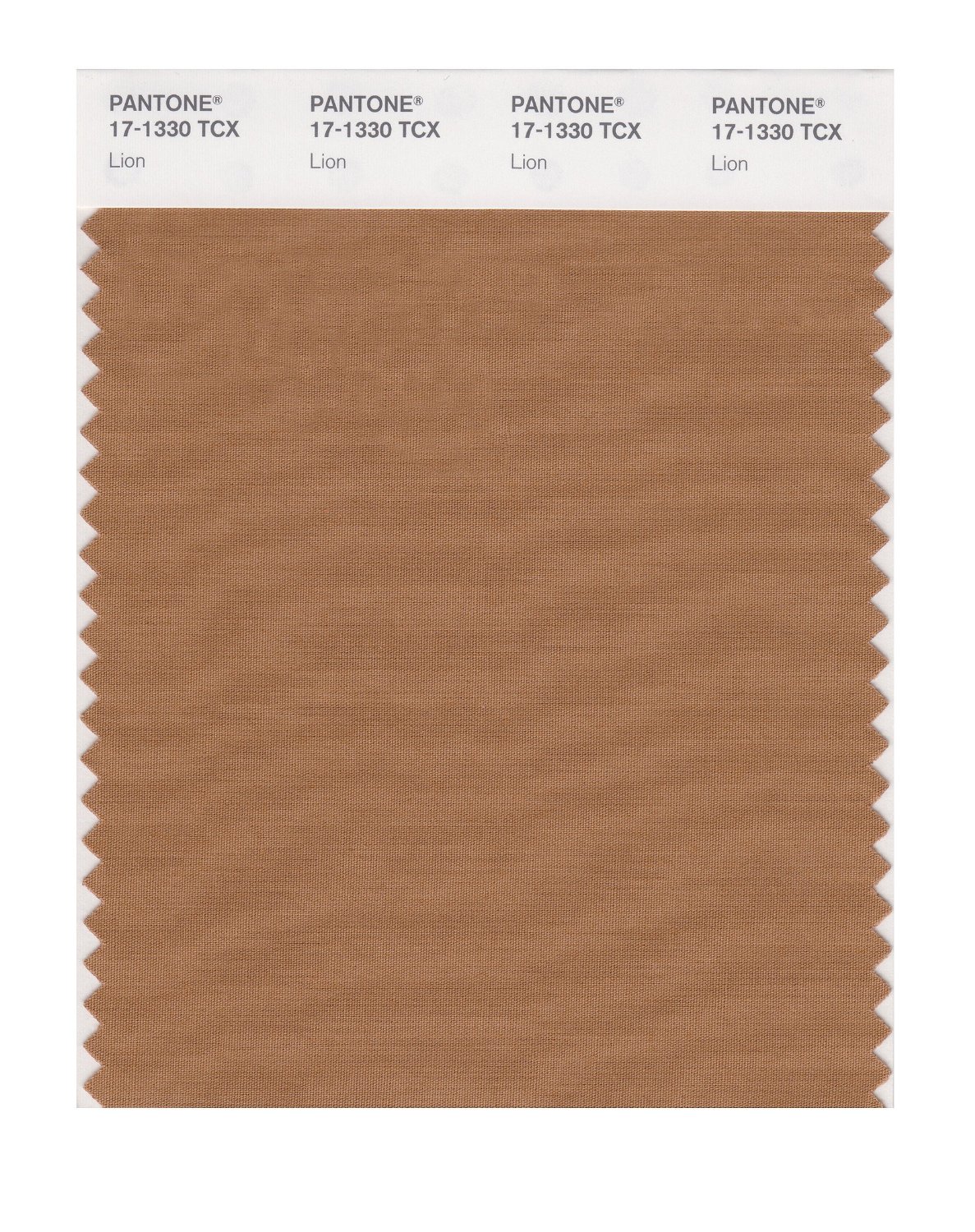 Pantone Cotton Swatch 17-1330 Lion