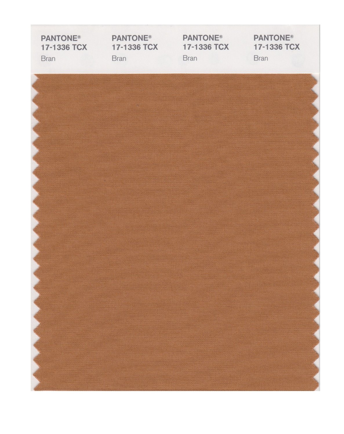 Pantone Cotton Swatch 17-1336 Bran