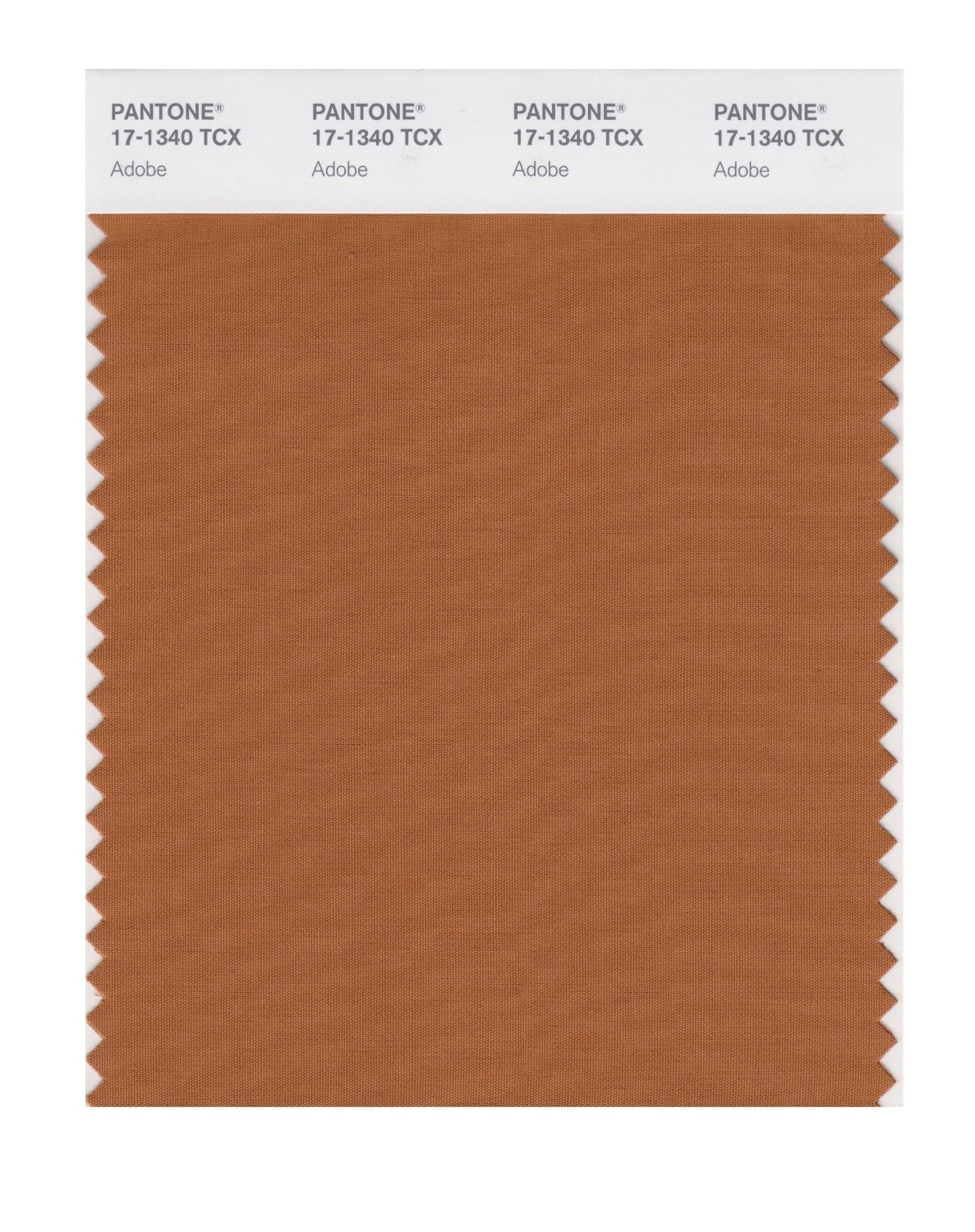 Pantone Cotton Swatch 17-1340 Adobe