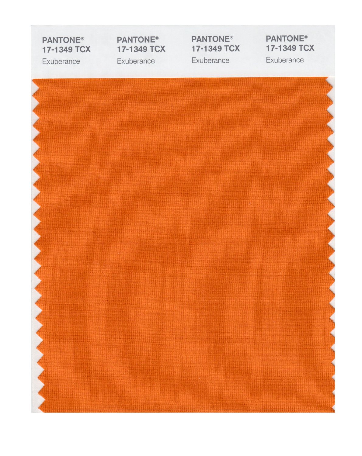 Pantone Cotton Swatch 17-1349 Exuberance