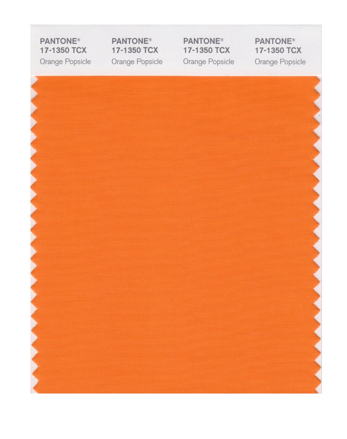 Pantone Cotton Swatch 17-1350 Oriole