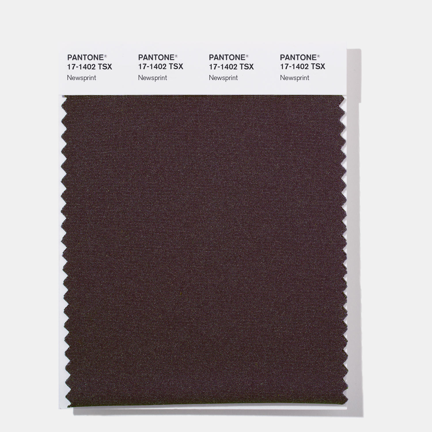 Pantone Polyester Swatch 17-1402 Newsprint