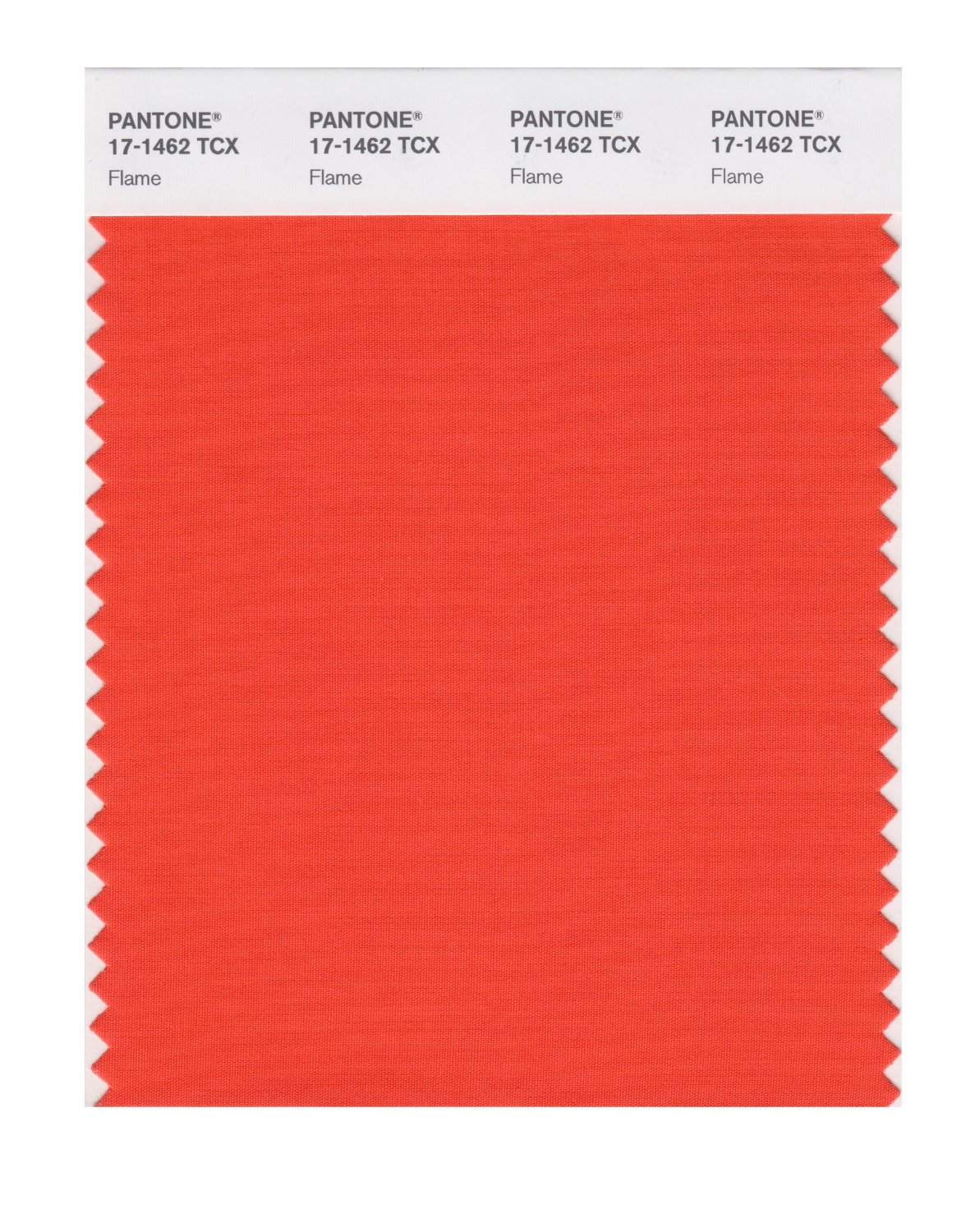 Pantone Cotton Swatch 17-1462 Flame