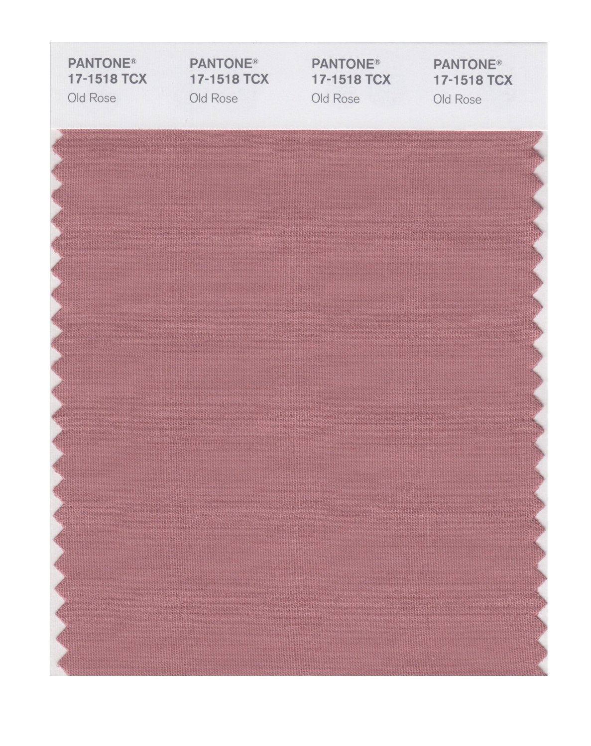 Pantone Cotton Swatch 17-1518 Old Rose