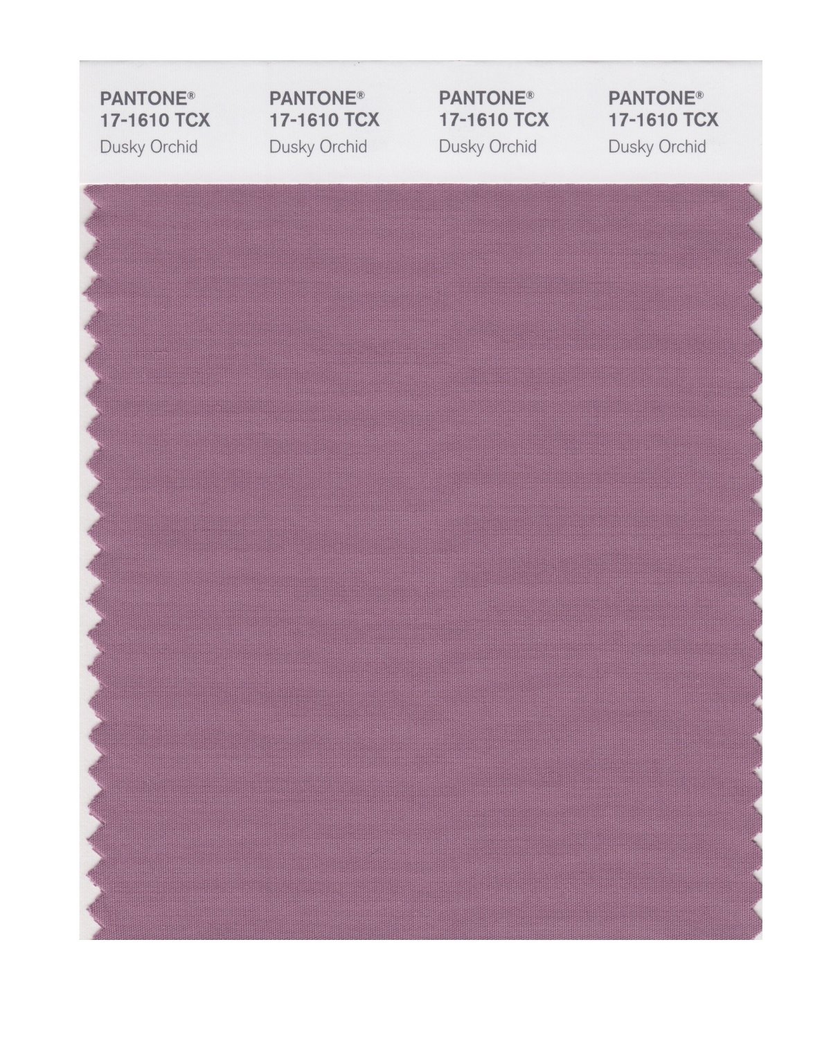 Pantone Cotton Swatch 17-1610 Dusky Orchid