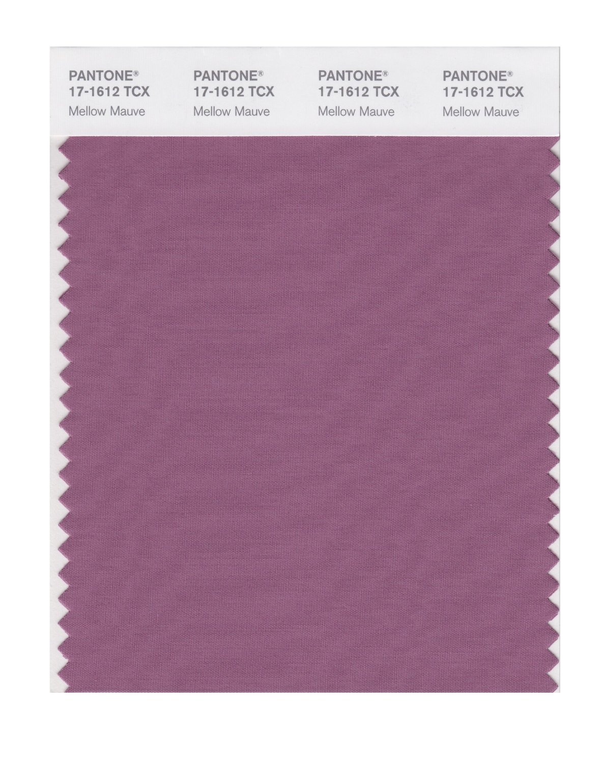 Pantone Cotton Swatch 17-1612 Mellow Mauve