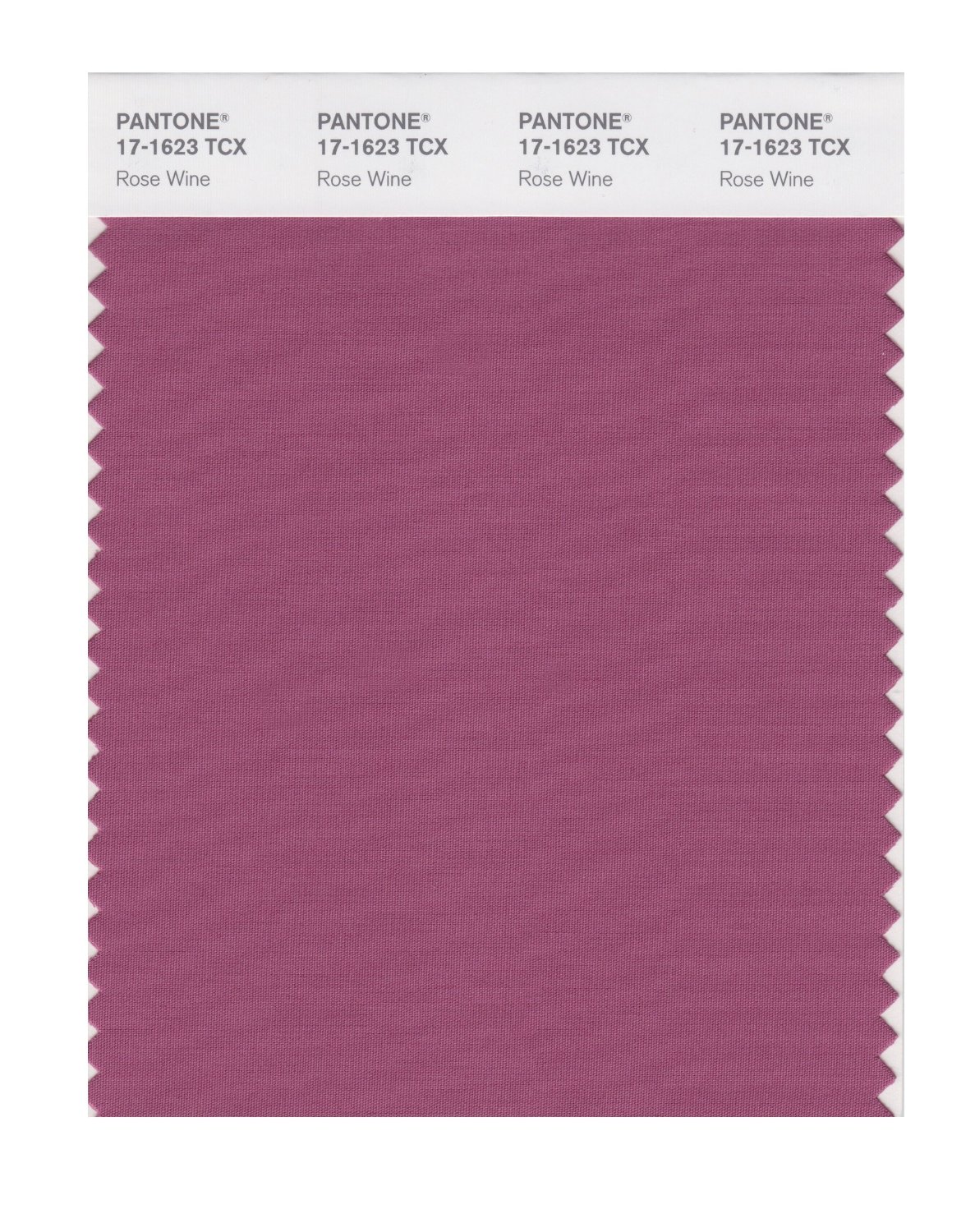 Pantone Cotton Swatch 17-1623 Rose Wine