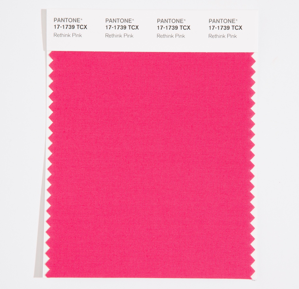 Pantone Cotton Swatch 17-1739 Re-Think Pink