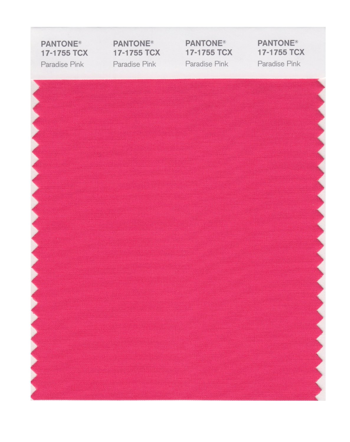 Pantone Cotton Swatch 17-1755 Paradise Pink