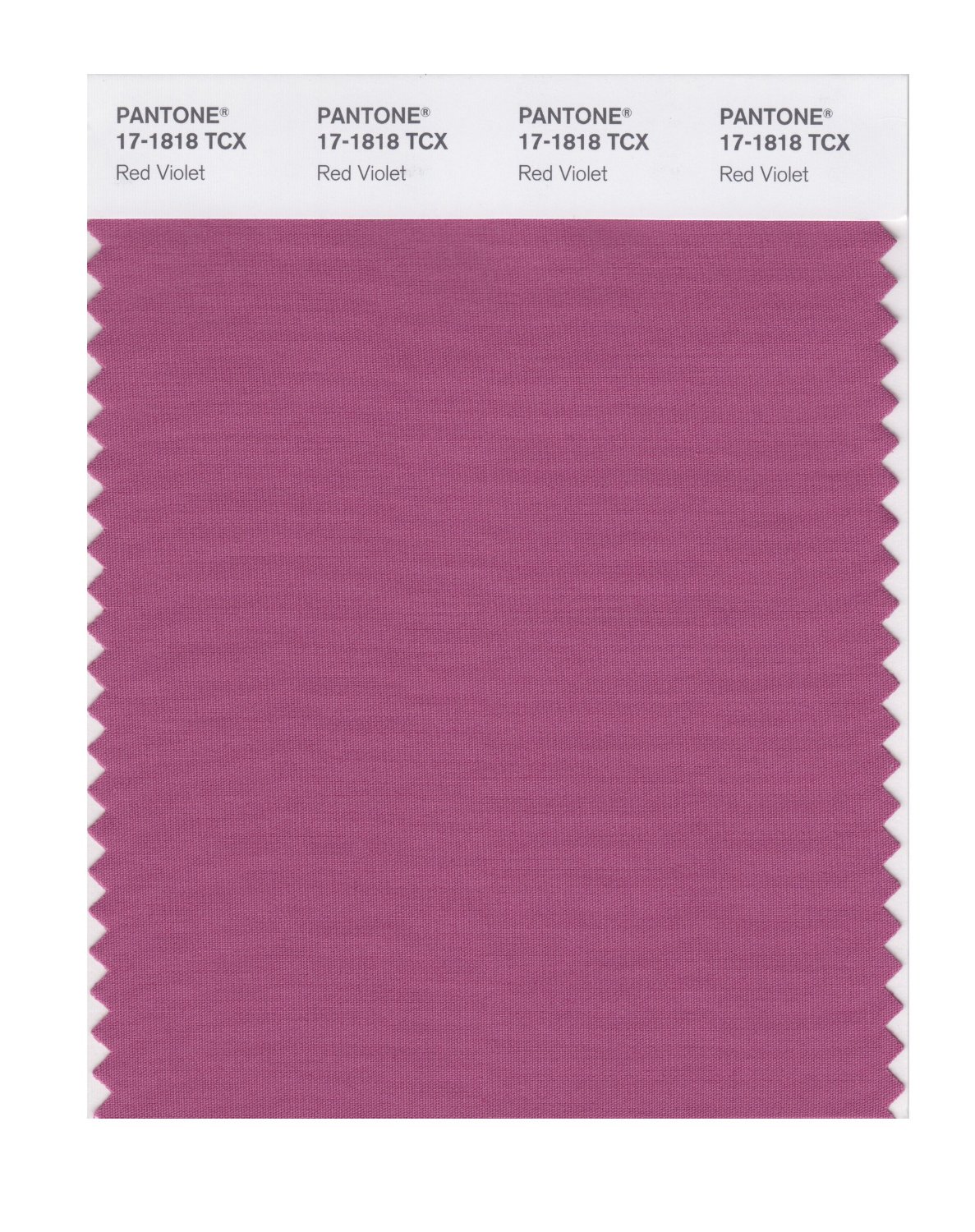 Pantone Cotton Swatch 17-1818 Red Violet