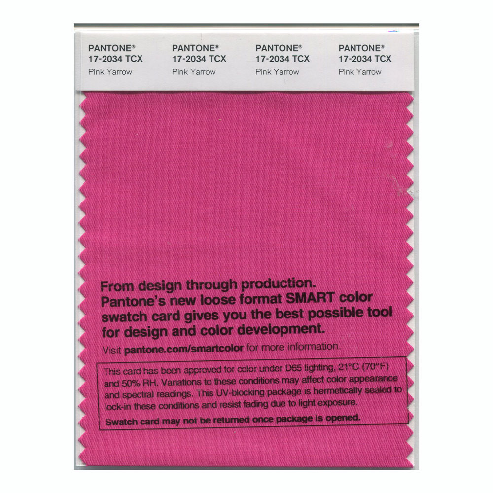 Pantone Cotton Swatch 17-2034 Pink Yarrow