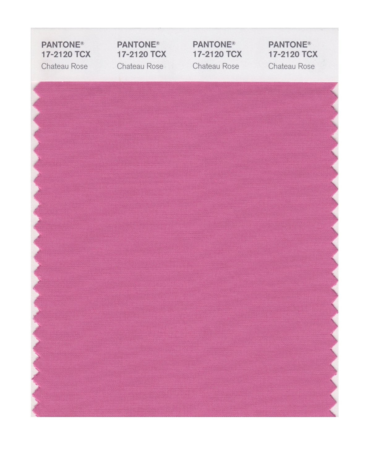 Pantone Cotton Swatch 17-2120 Chateau Rose