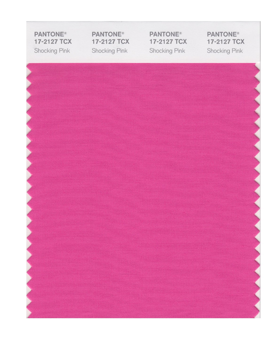 Pantone Cotton Swatch 17-2127 Shocking Pink