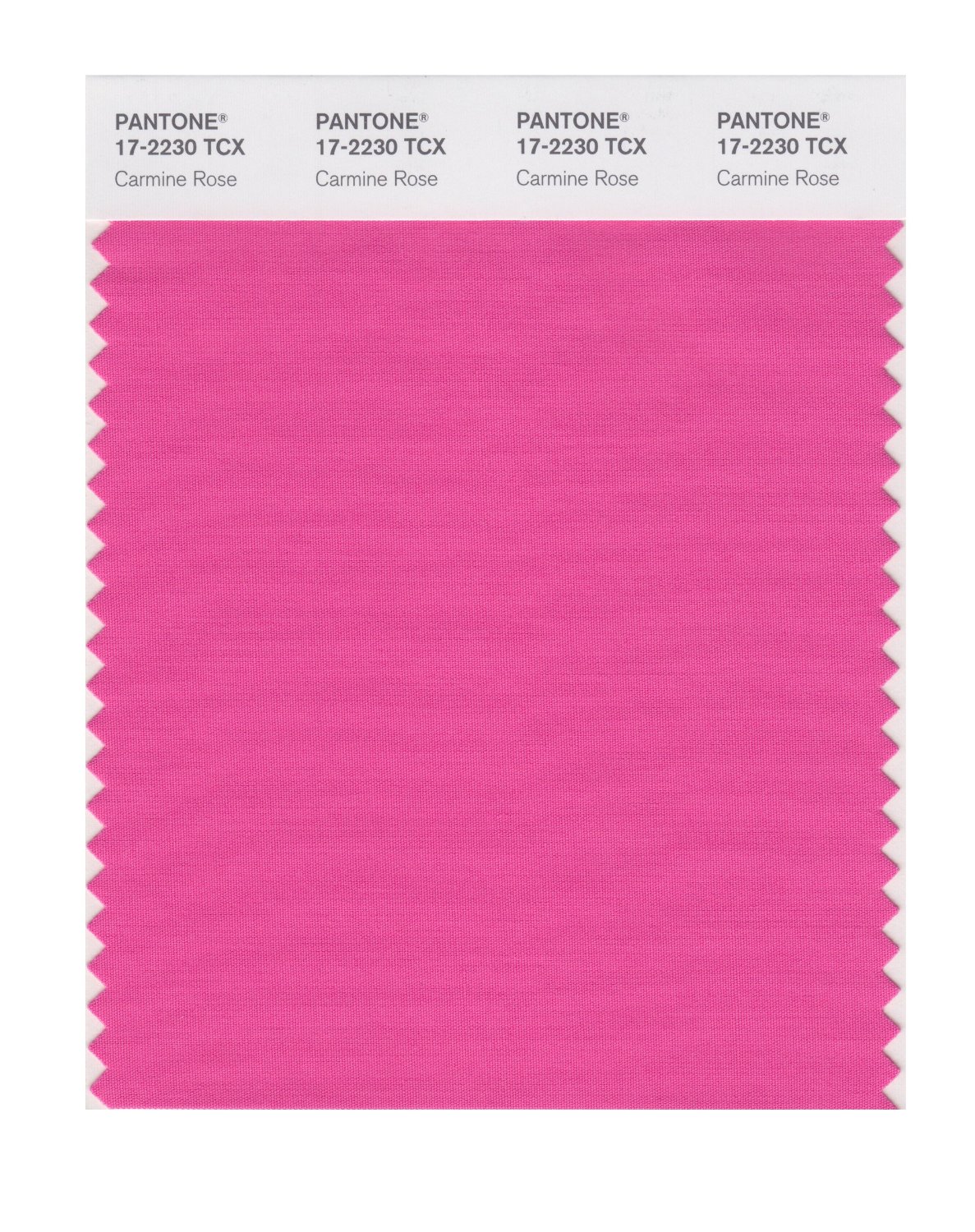 Pantone Cotton Swatch 17-2230 Carmine Rose