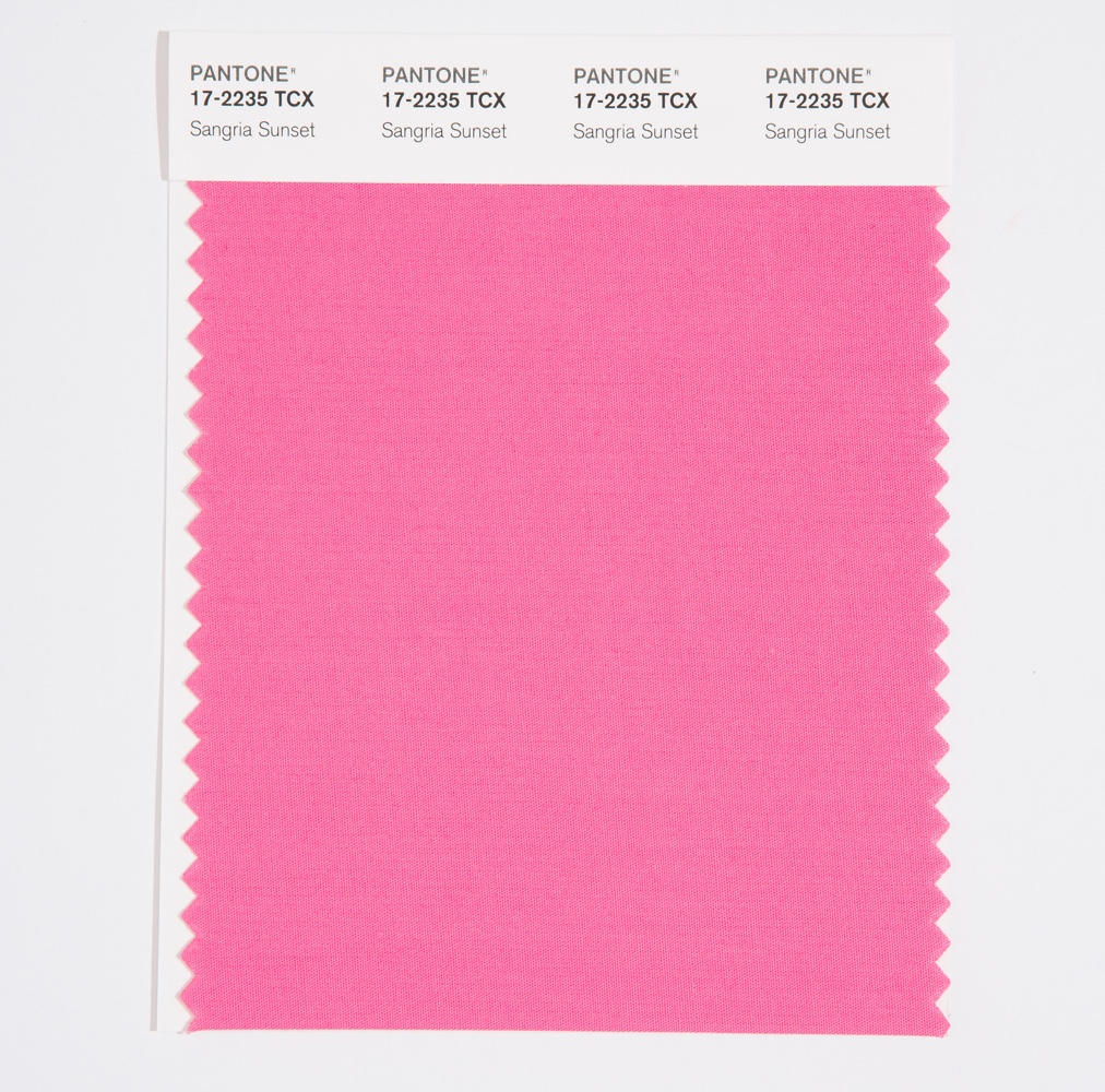 Pantone Cotton Swatch 17-2235 Sangria Sunset