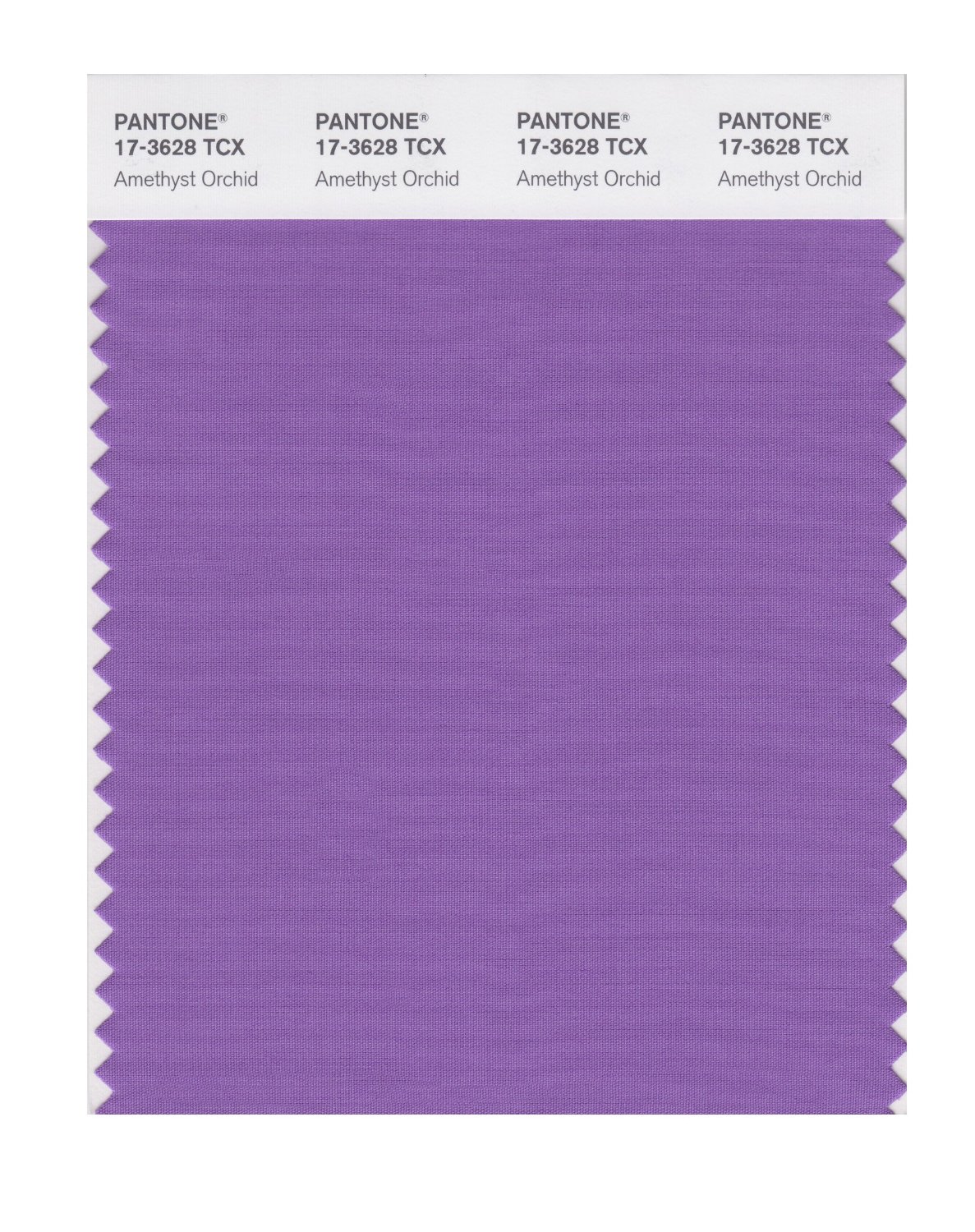 Pantone Cotton Swatch 17-3628 Amethyst Orchid