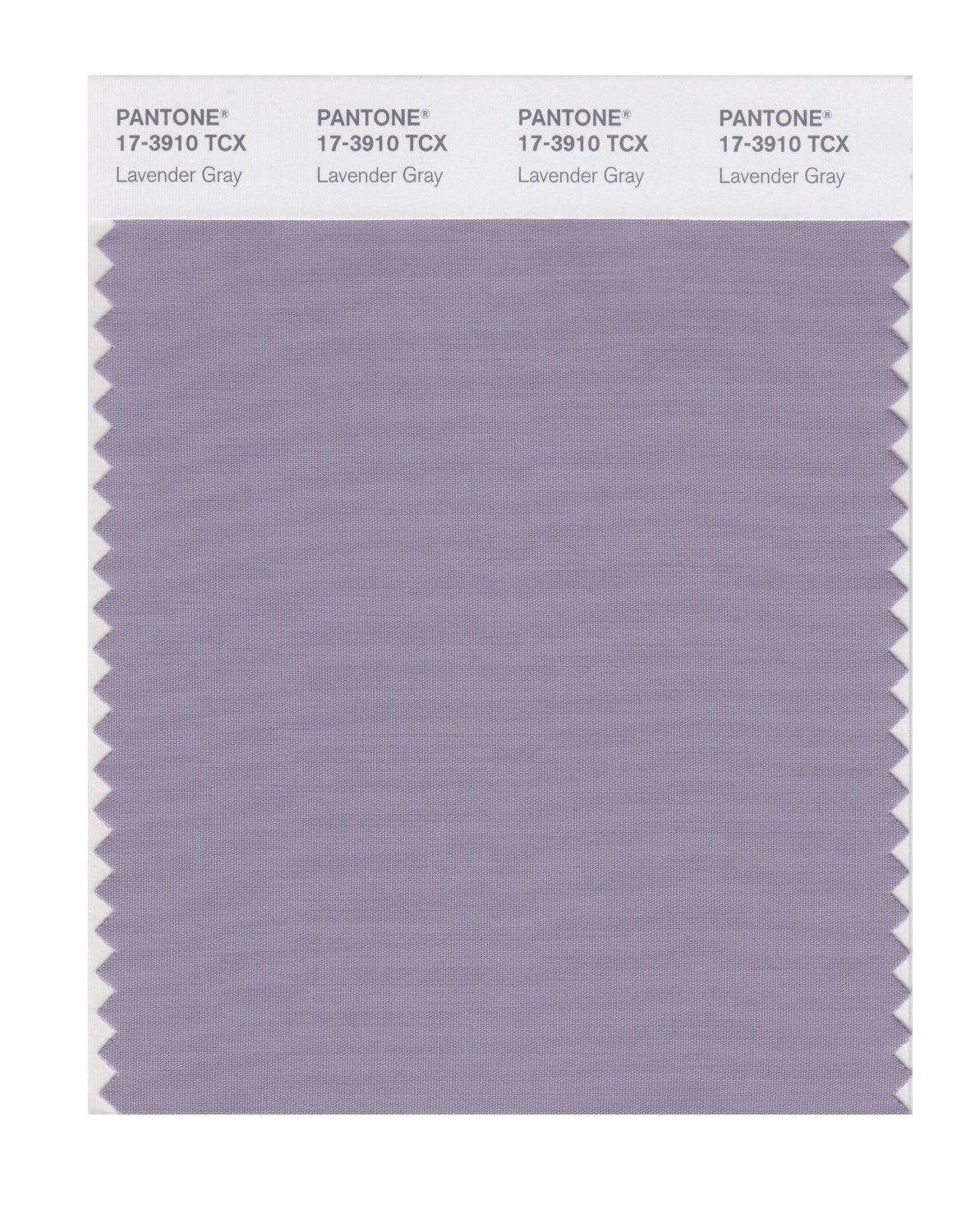 Pantone Cotton Swatch 17-3910 Lavender Gray