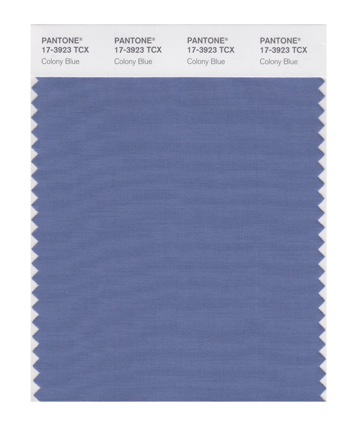 Pantone Cotton Swatch 17-3923 Colony Blue