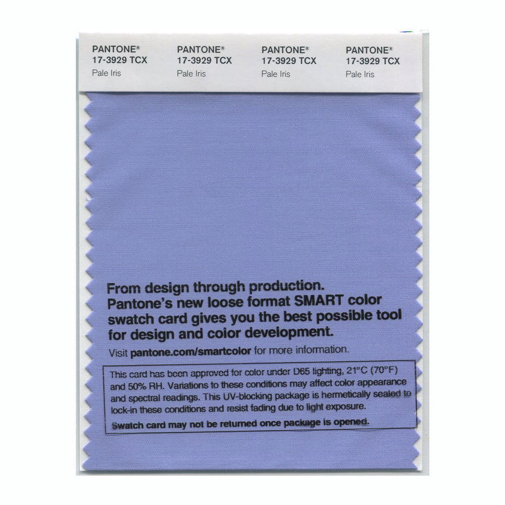 Pantone Cotton Swatch 17-3929 Pale Iris