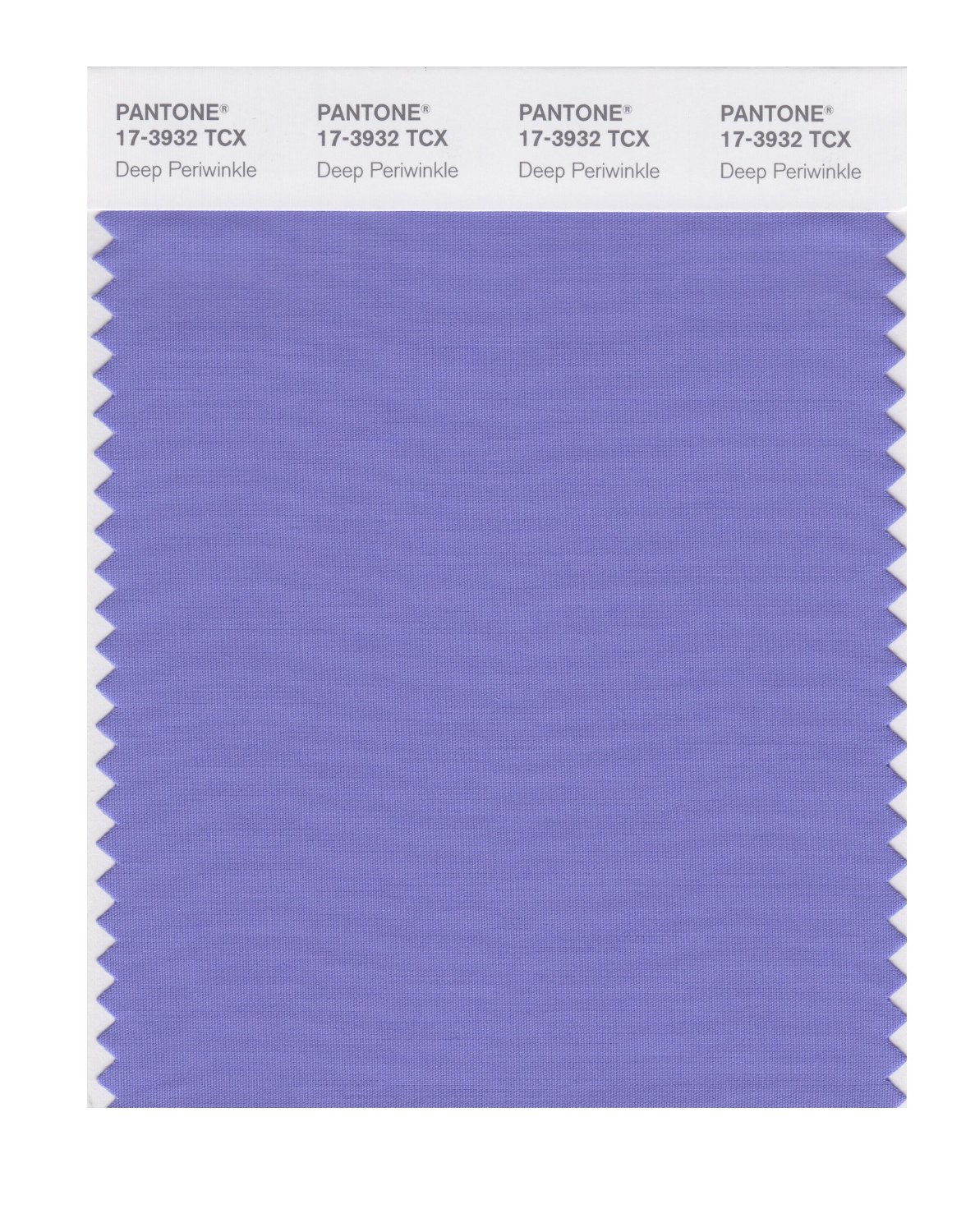 Pantone Cotton Swatch 17-3932 Deep Periwinkle