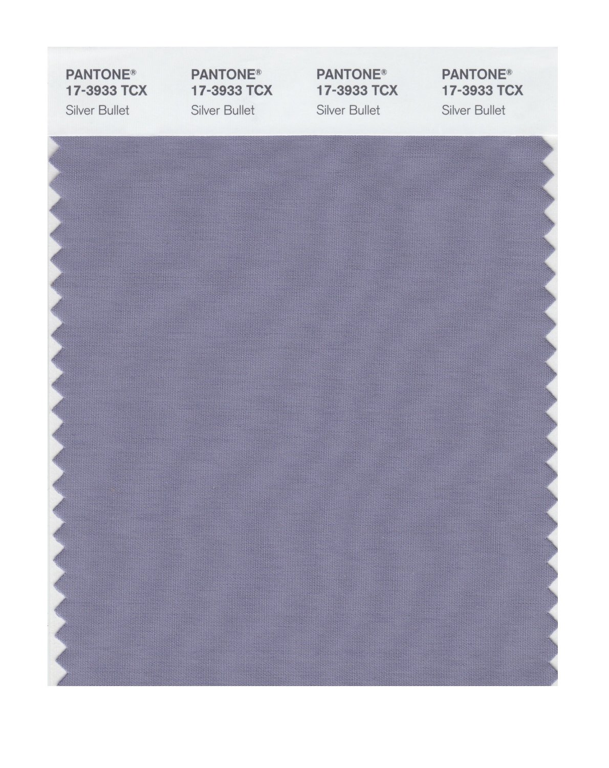 Pantone Cotton Swatch 17-3933 Silver Bullet