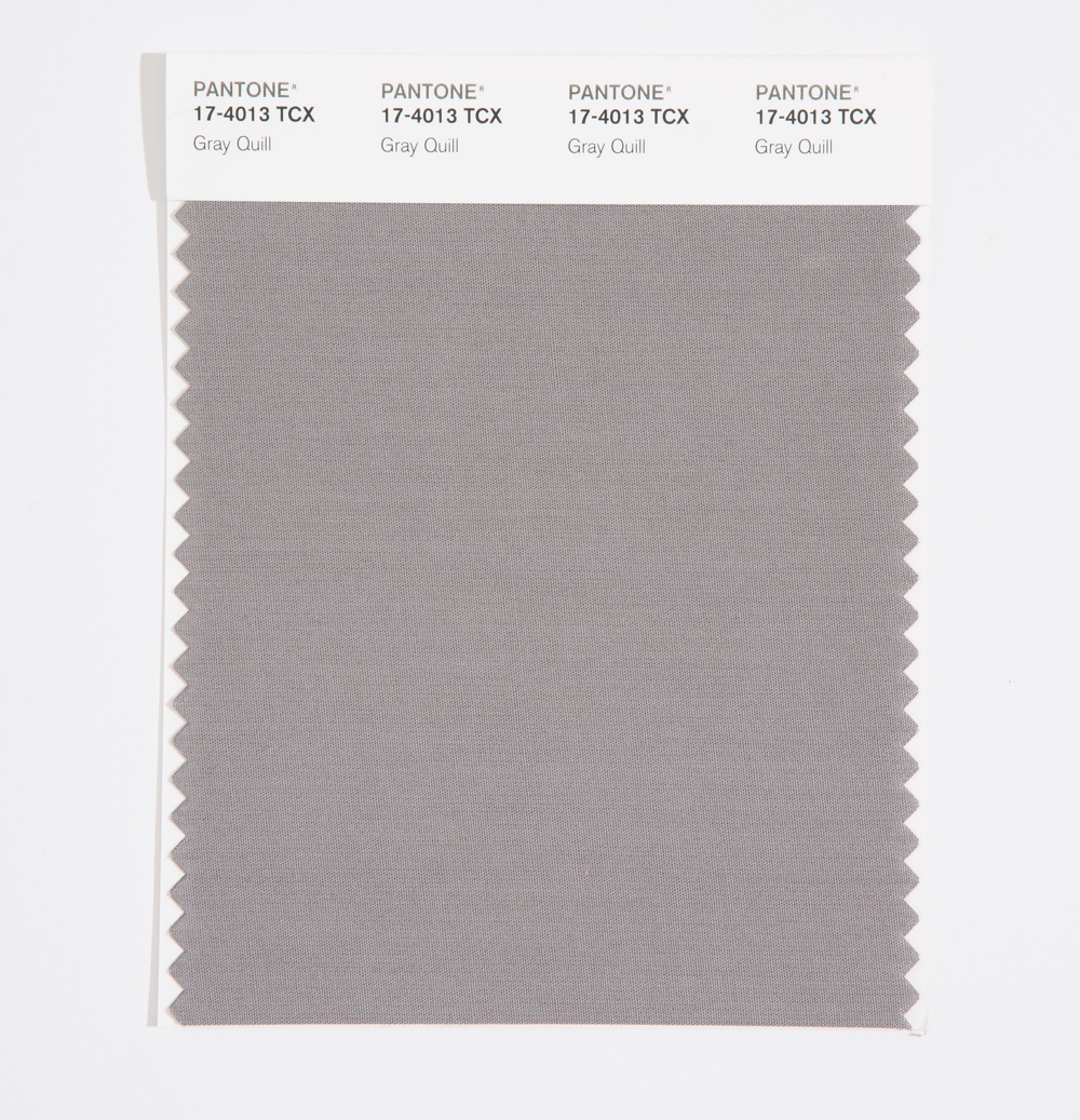 Pantone Cotton Swatch 17-4013 Gray Quill