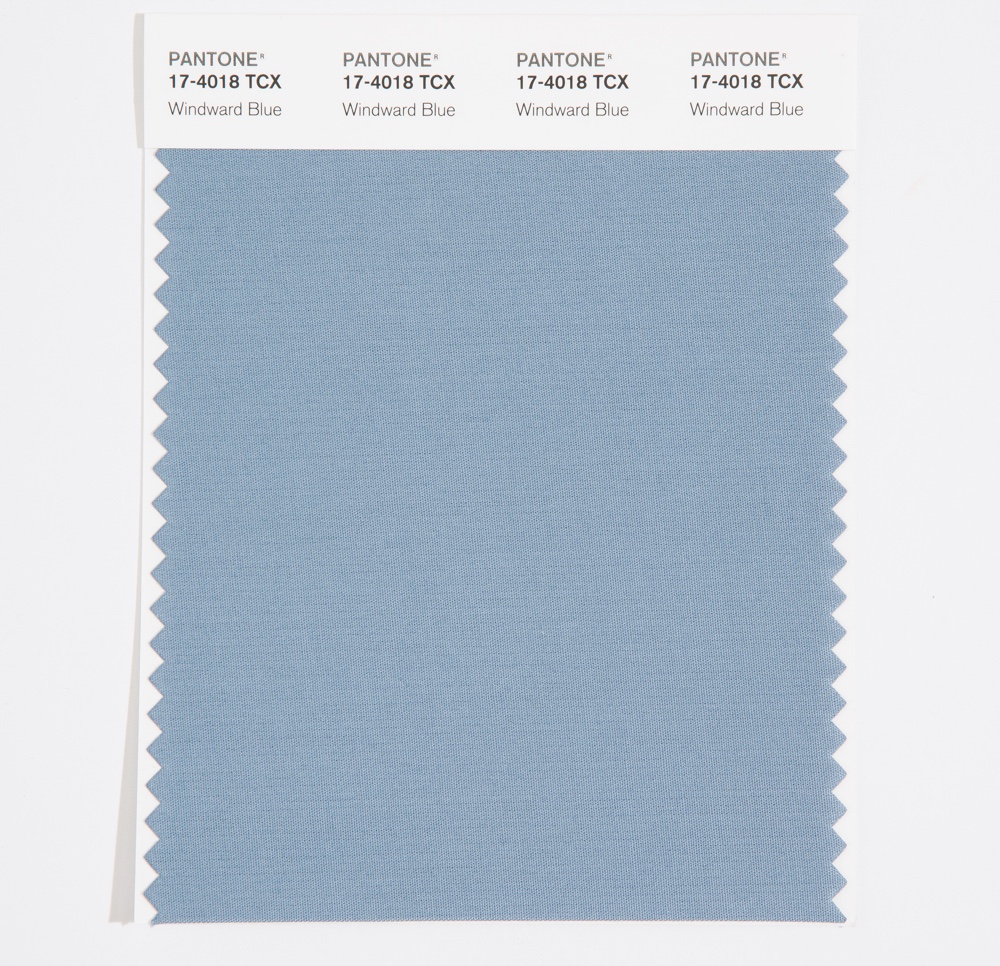 Pantone Cotton Swatch 17-4018 Windward Blue