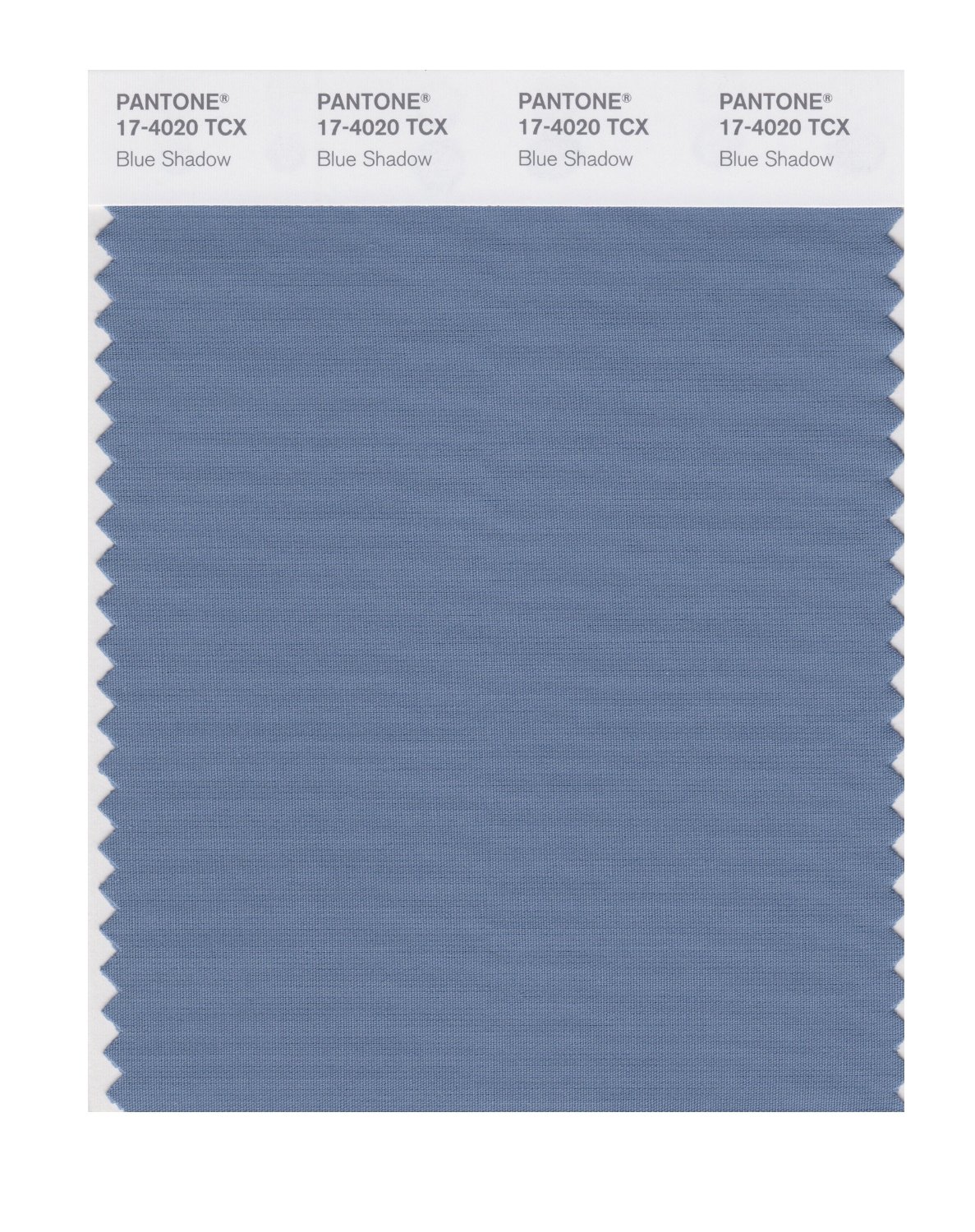 Pantone Cotton Swatch 17-4020 Blue Shadow