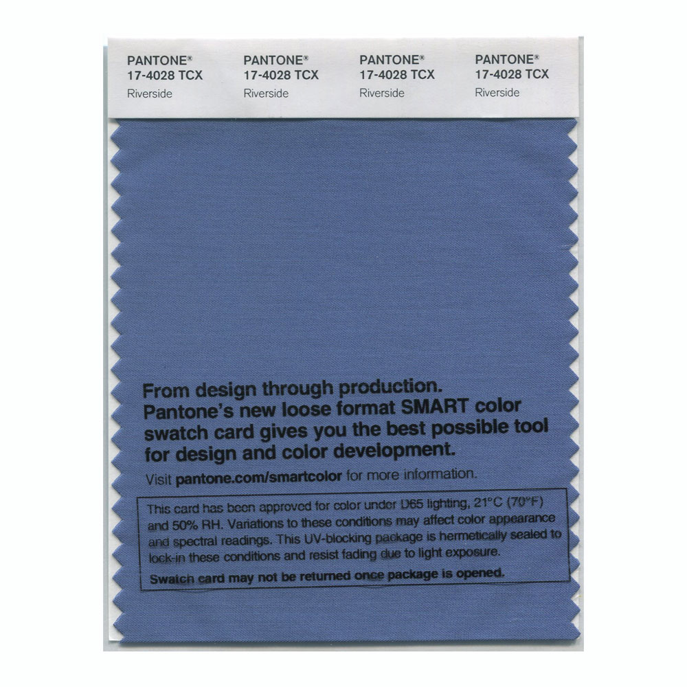 Pantone Cotton Swatch 17-4028 Riverside