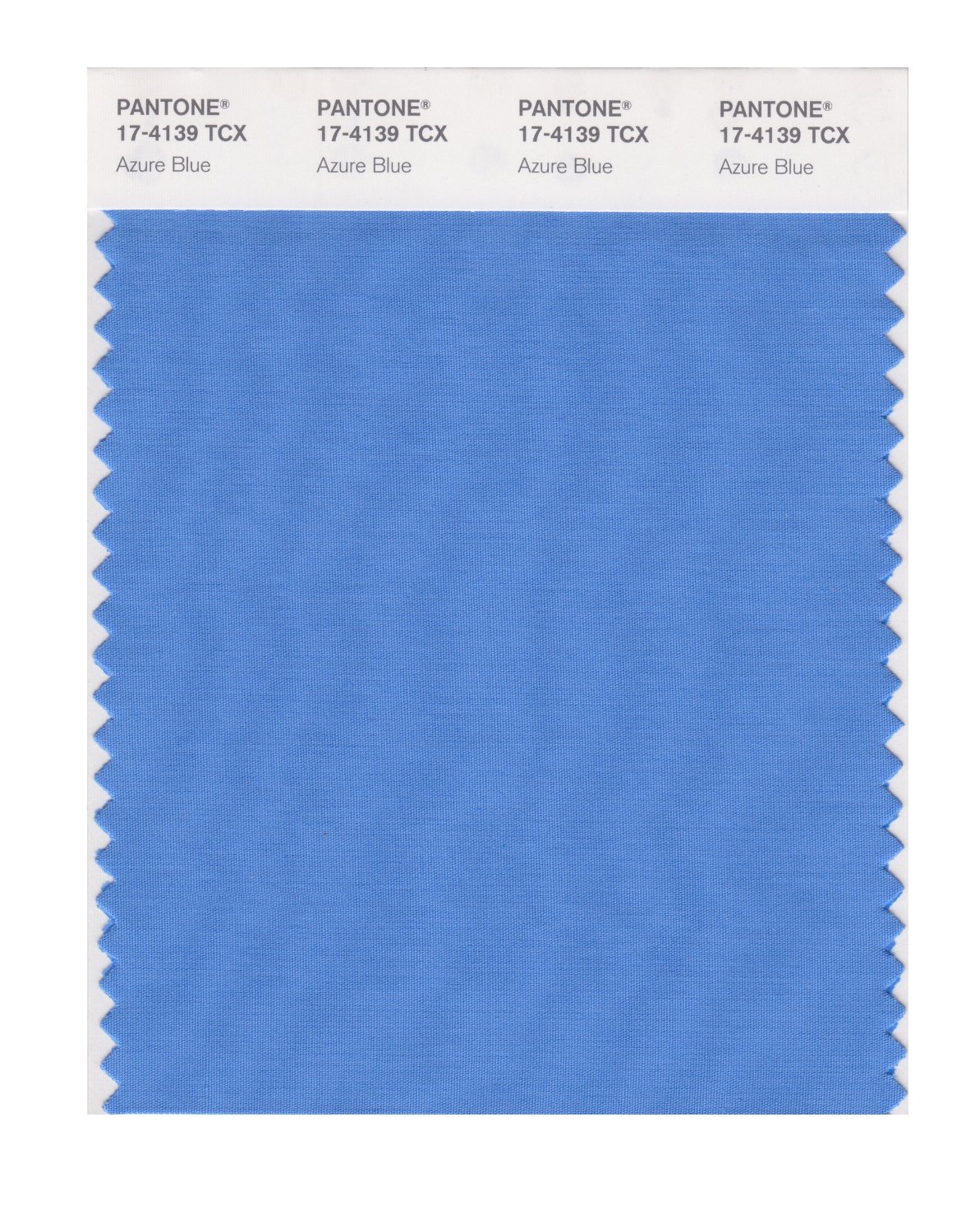 Pantone Cotton Swatch 17-4139 Azure Blue