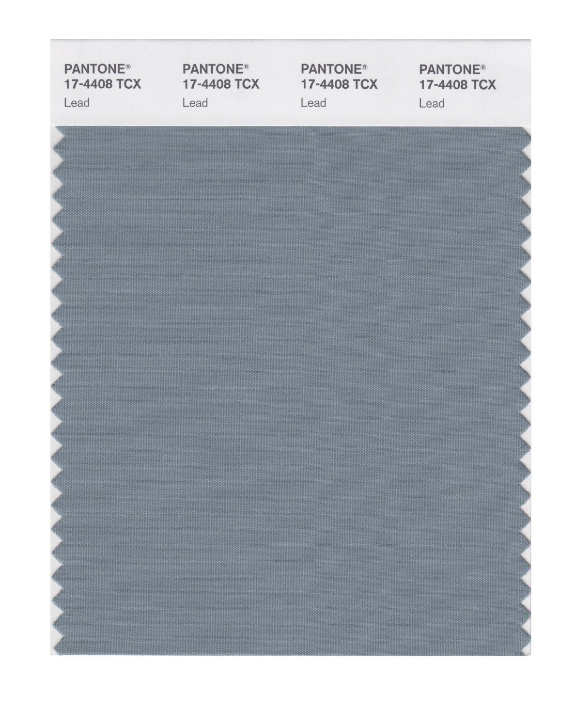 Pantone Cotton Swatch 17-4408 Lead