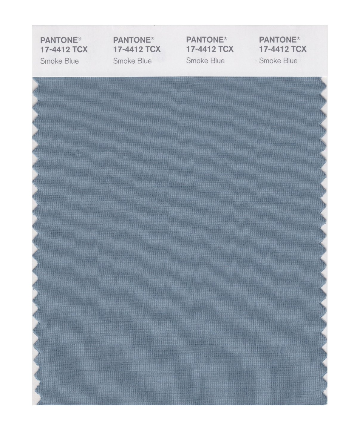 Pantone Cotton Swatch 17-4412 Smoke Blue