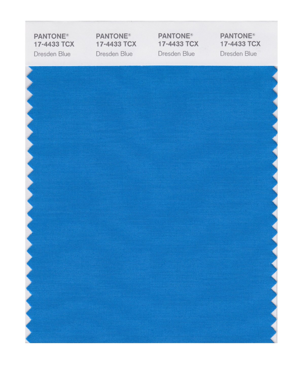 Pantone Cotton Swatch 17-4433 Dresden Blue