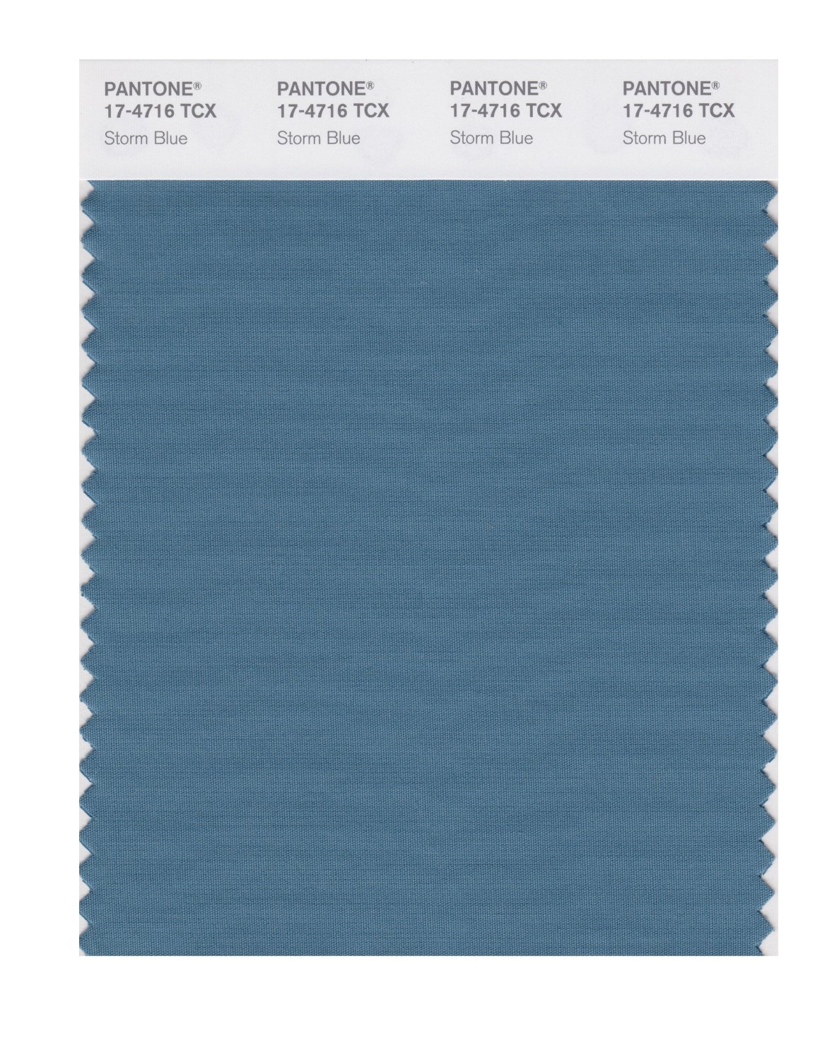 Pantone Cotton Swatch 17-4716 Storm Blue