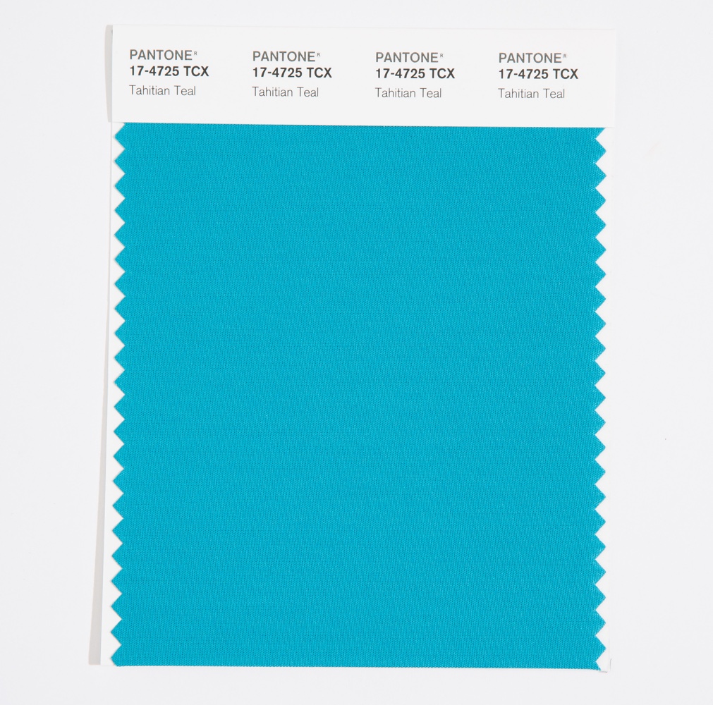 Pantone Cotton Swatch 17-4725 Tahitian Teal