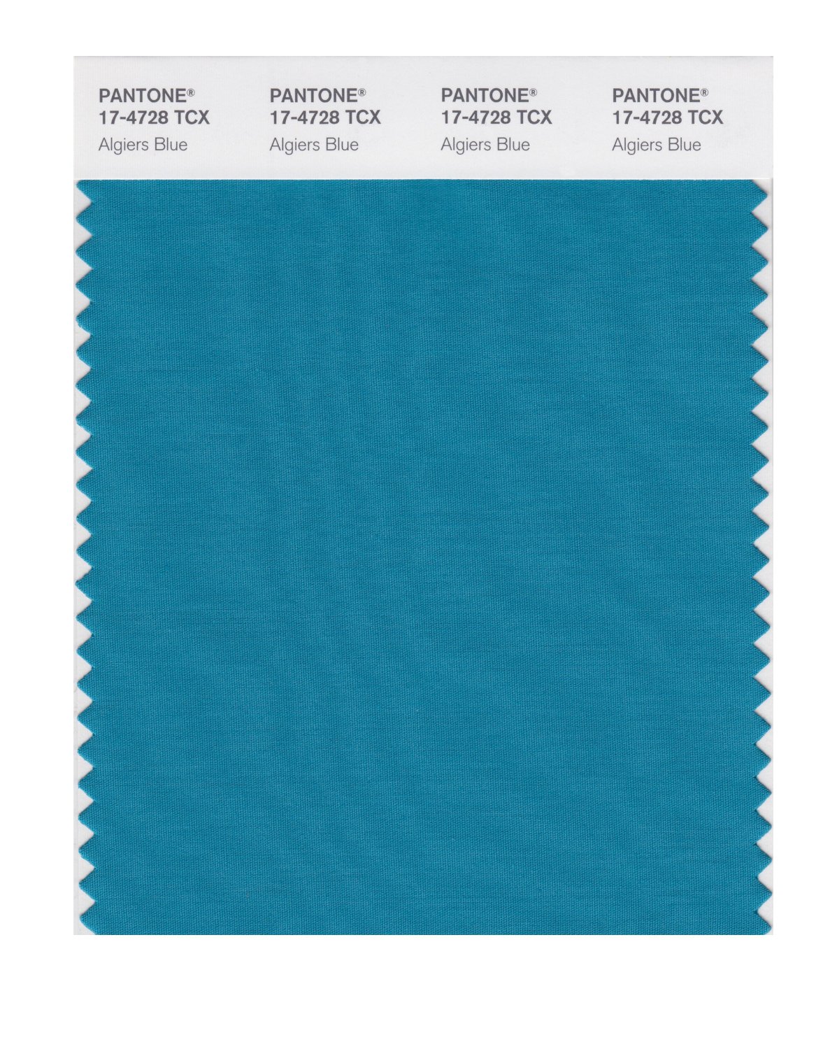 Pantone Cotton Swatch 17-4728 Algiers Blue