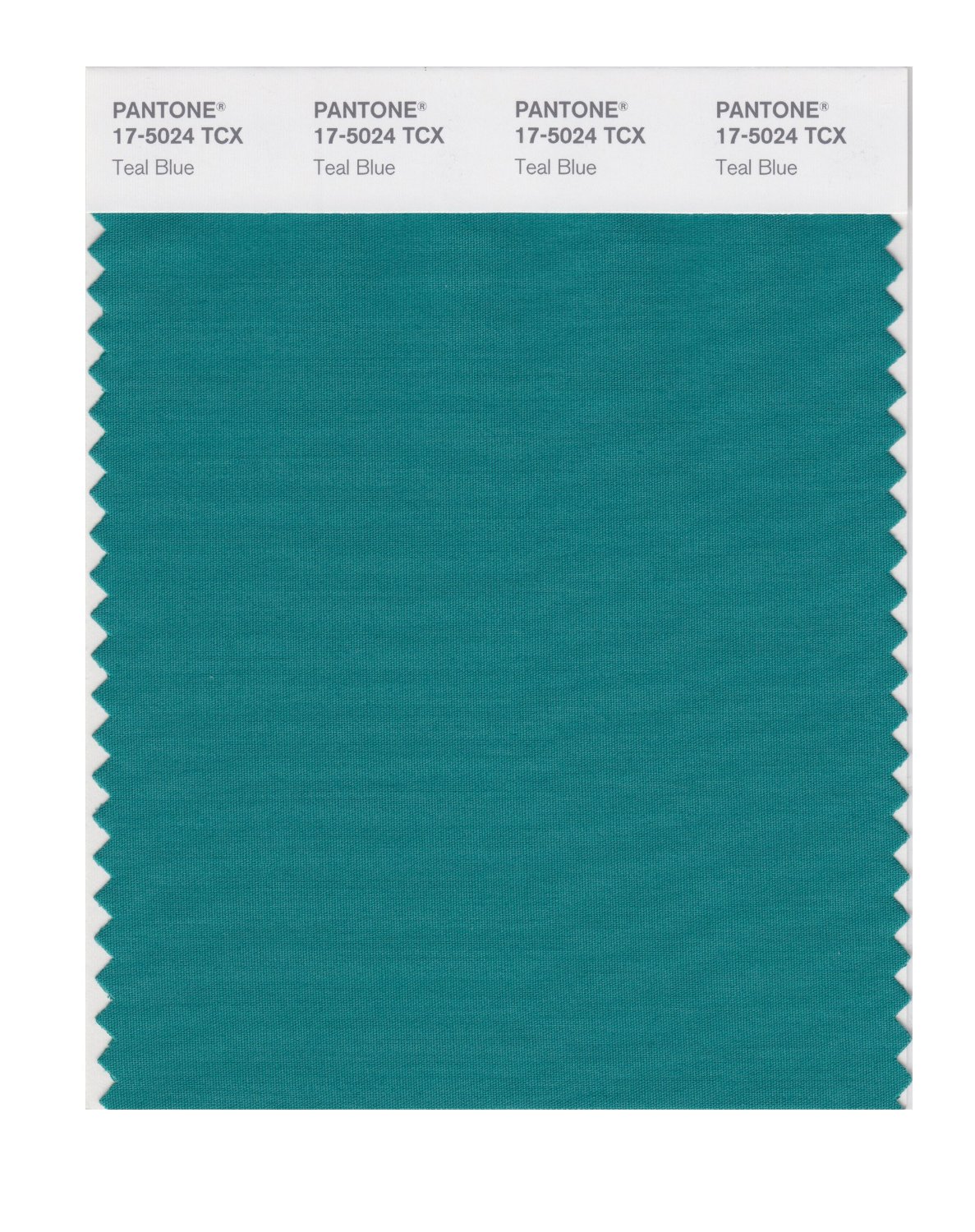 Pantone Cotton Swatch 17-5024 Teal Blue