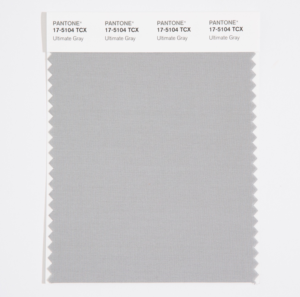 Pantone Cotton Swatch 17-5104 Ultimate Gray