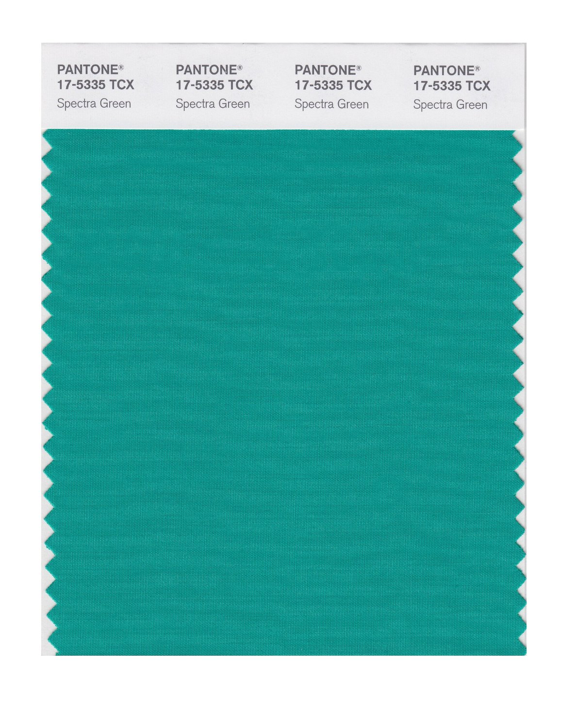 Pantone Cotton Swatch 17-5335 Spectra Green