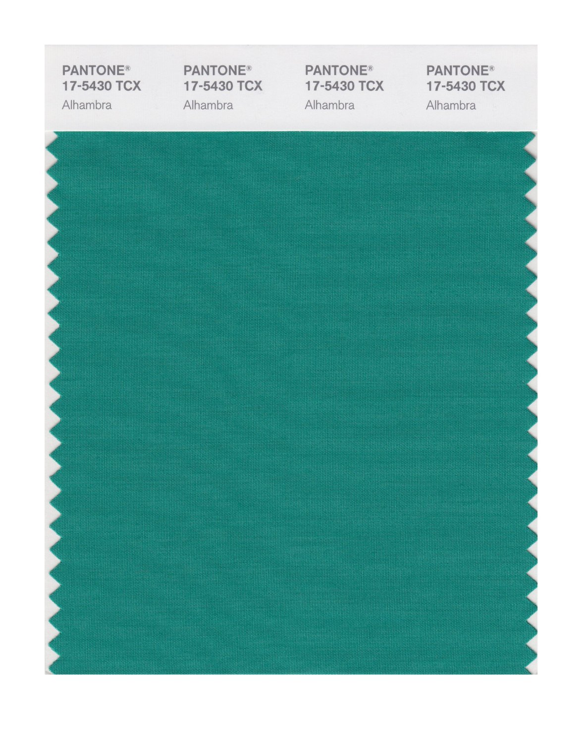 Pantone Cotton Swatch 17-5430 Alhambra