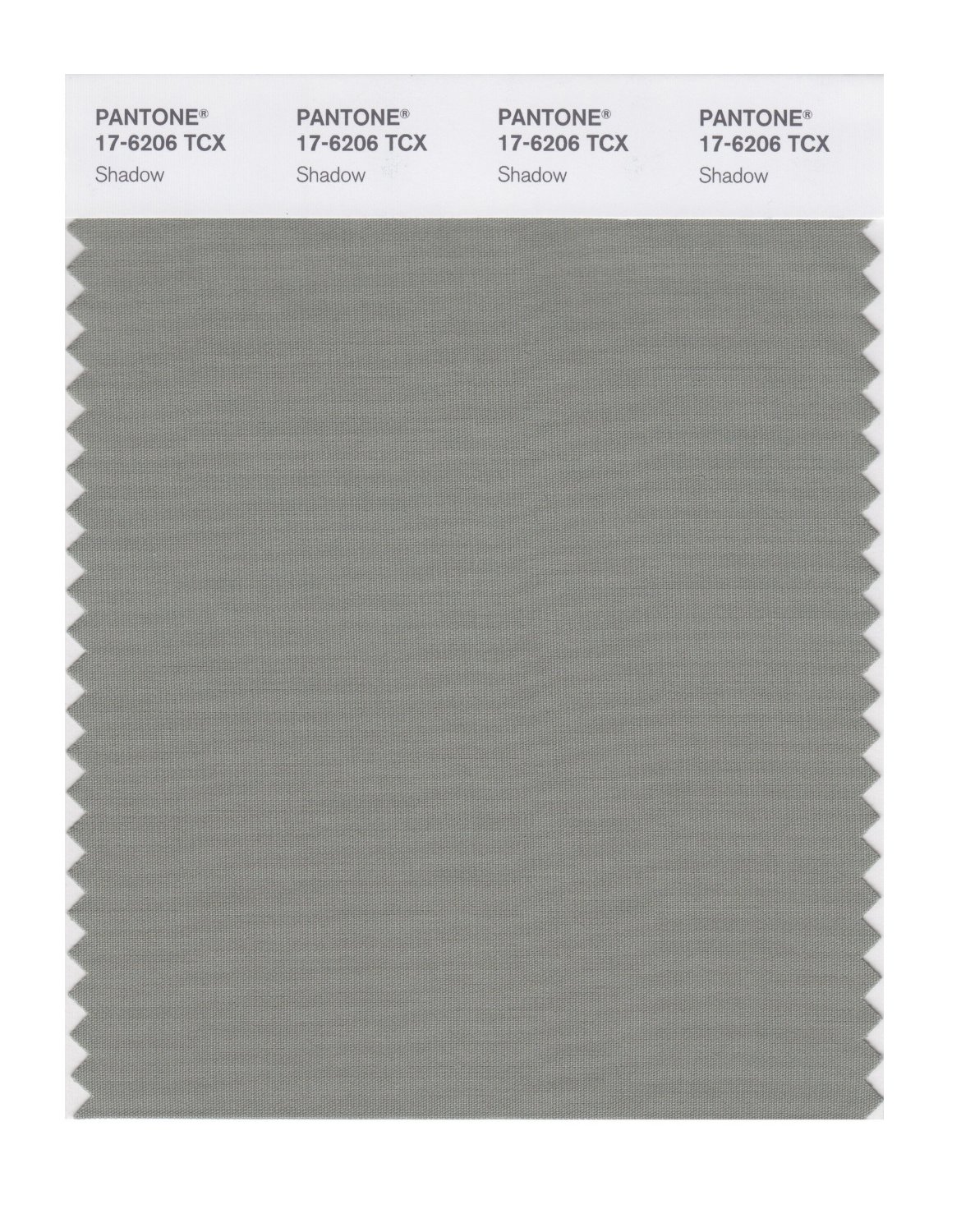 Pantone Cotton Swatch 17-6206 Shadow