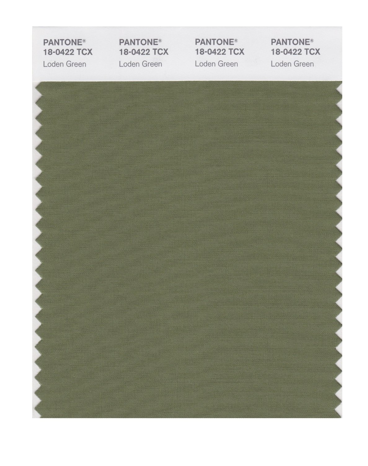 Pantone Cotton Swatch 18-0422 Loden Green