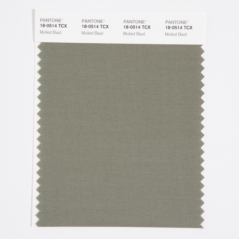 Pantone Cotton Swatch 18-0514 Mulled Basil