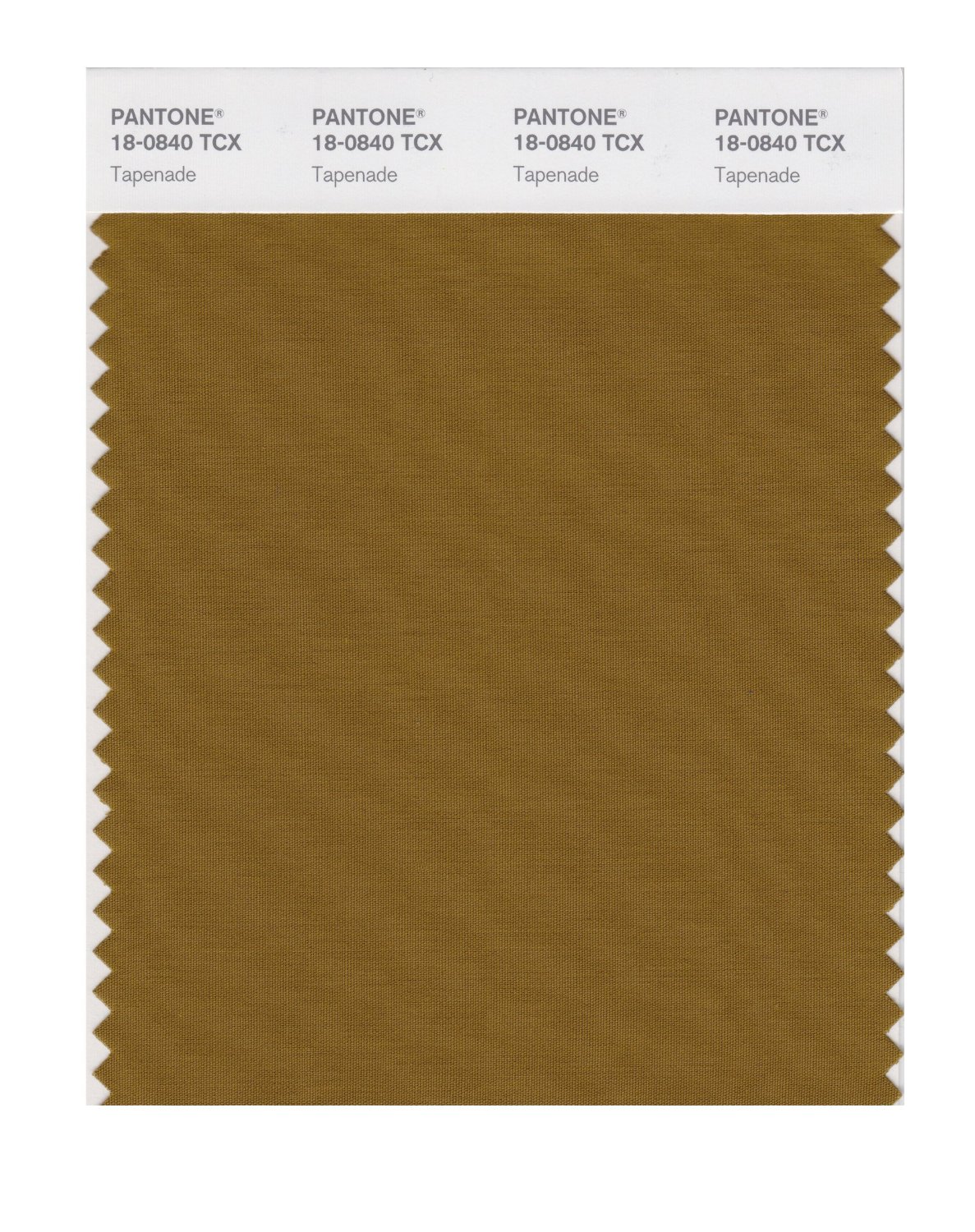 Pantone Cotton Swatch 18-0840 Tapenade