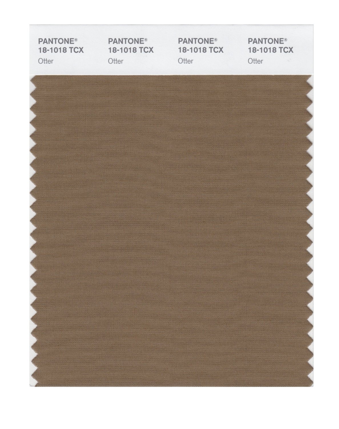 Pantone Cotton Swatch 18-1018 Otter