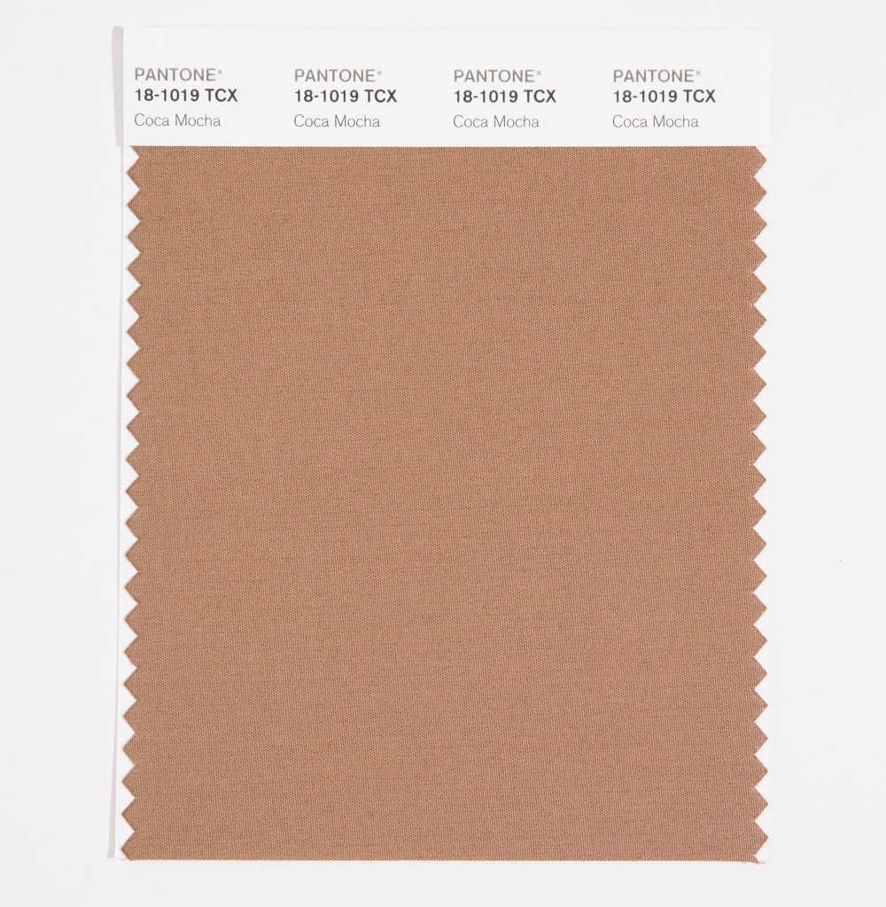 Pantone Cotton Swatch 18-1019 Coca Mocha